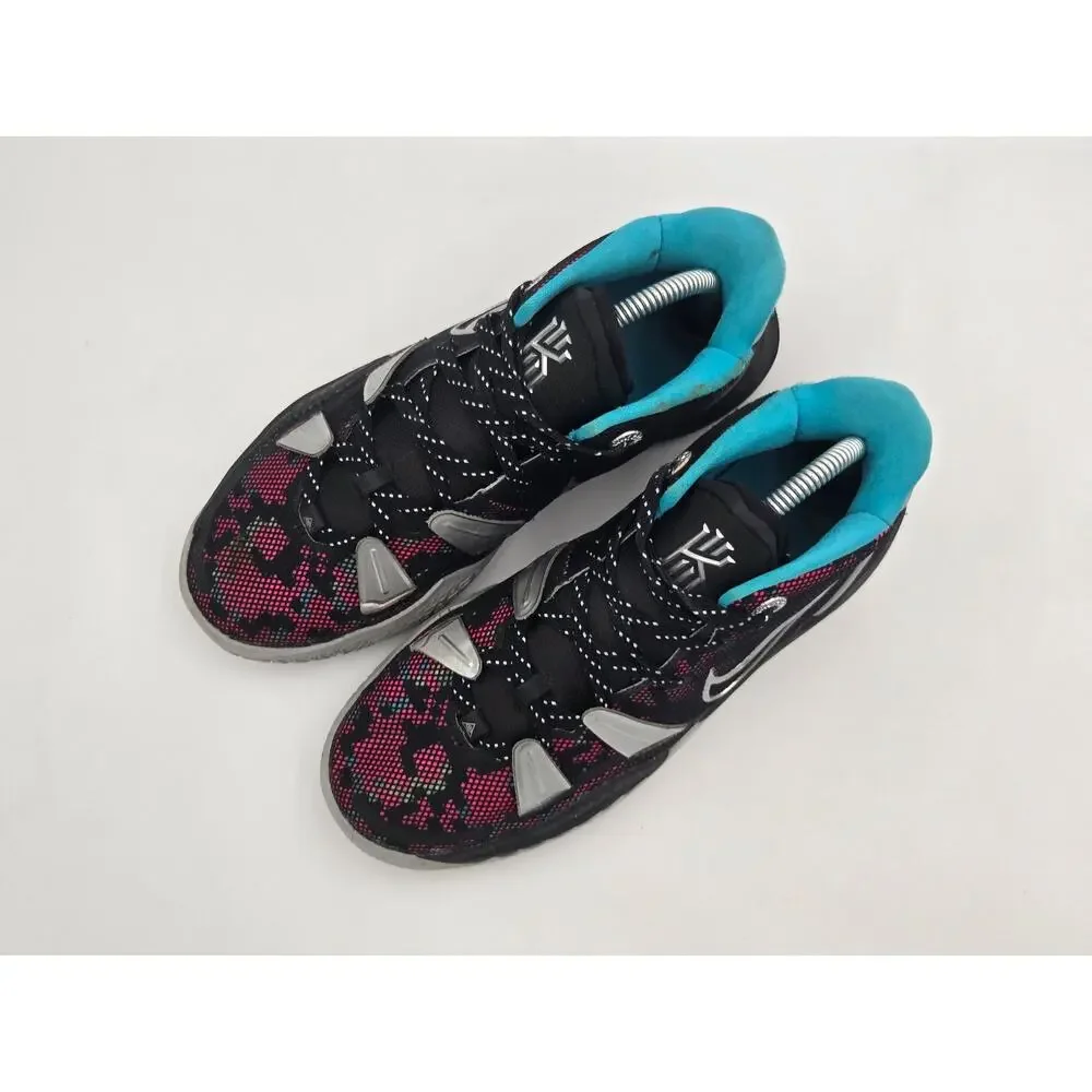 Nike Kyrie 7 GS Pink Black Blue Basketball Shoes Size 6.5Y CT4080-008